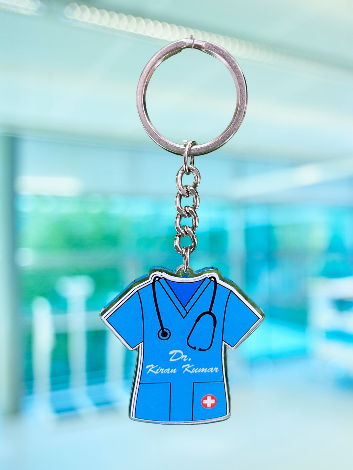 Doctor Scrubs Personalized Keychain β With Your Name