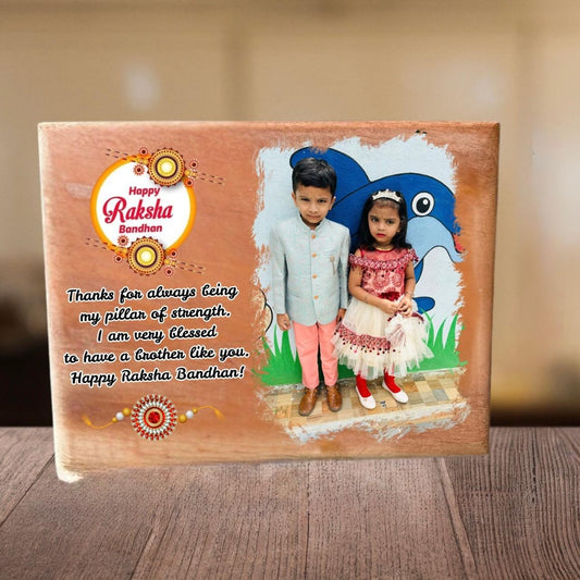 Unbreakable Bond – Raksha Bandhan Personalized Wooden Frame
