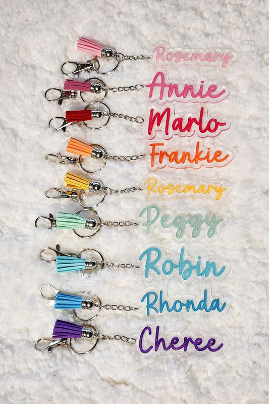 Custom Name Keychain – Choose Your Style & Color!