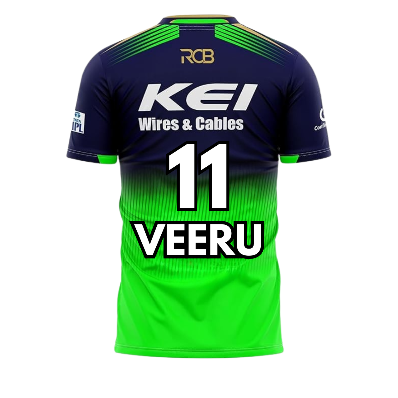 Bengaluru Jersey Keychain – Add Your Name & Lucky Number!