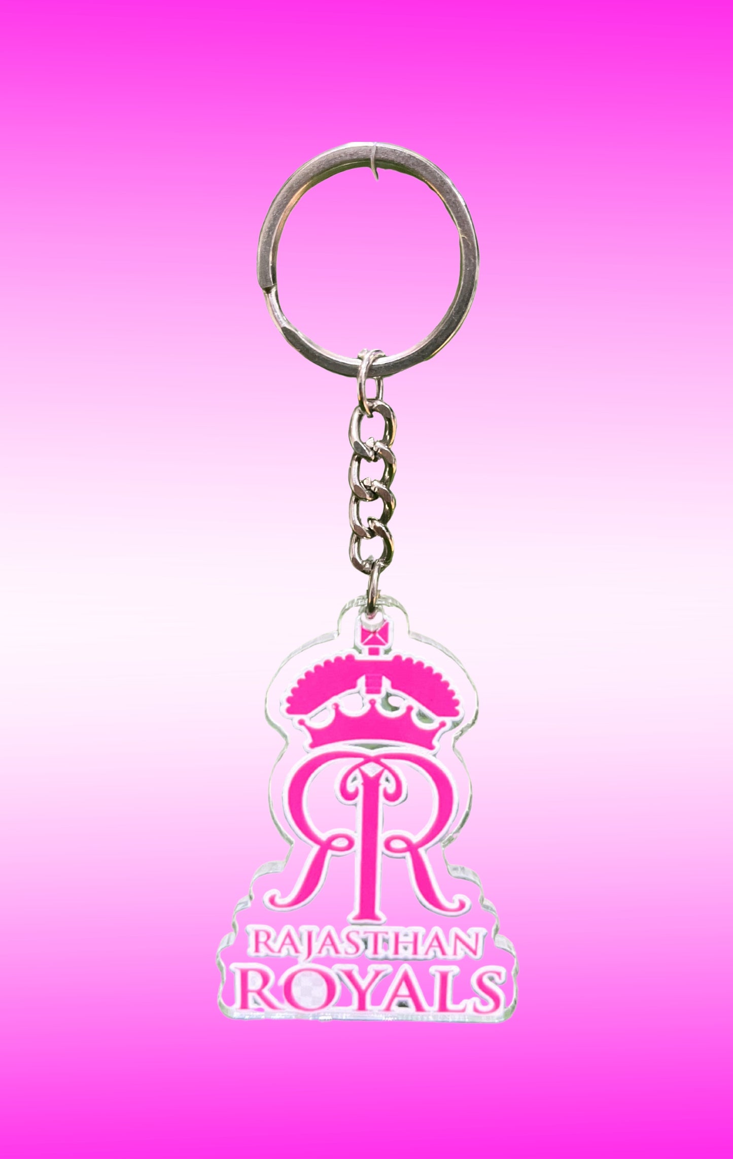 RR Logo Keychain β Royal Pink Fan Favorite