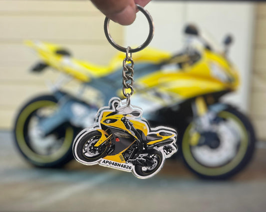 Custom Bike Plate Keychain
