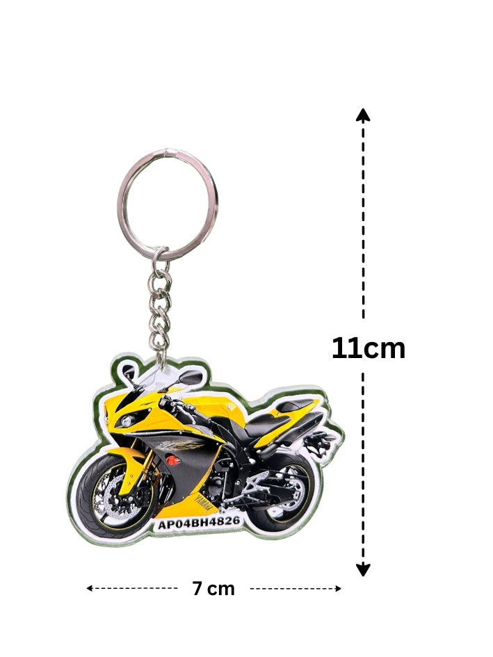 Custom Bike Plate Keychain