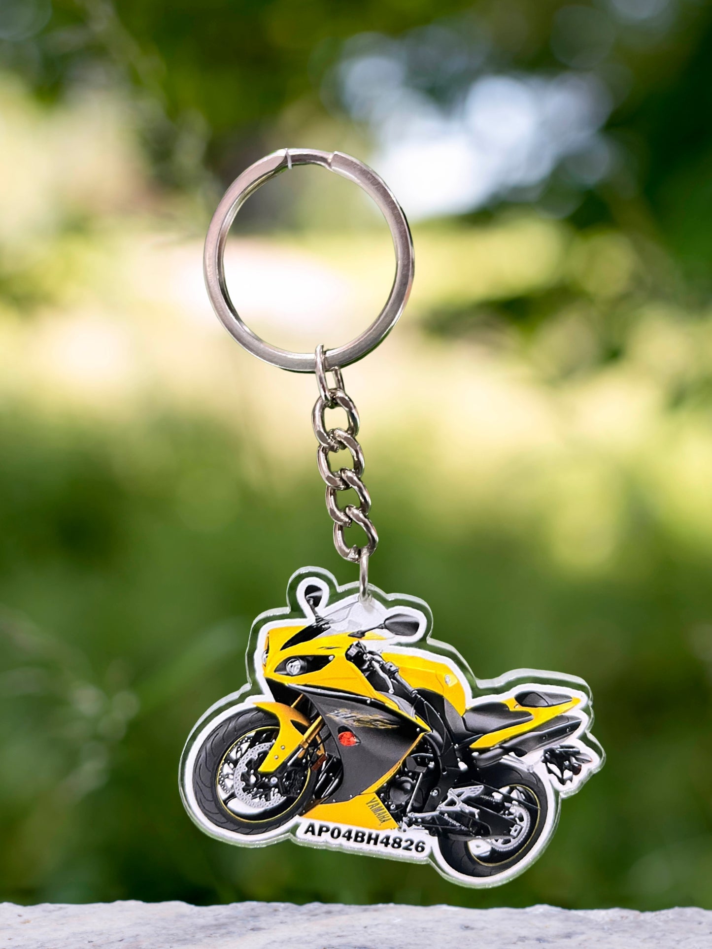 Custom Bike Plate Keychain