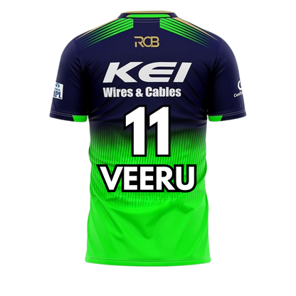 Bengaluru Jersey Keychain – Add Your Name & Lucky Number!